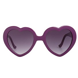 Gravity Shades Heart Shaped Sunglasses, Purple