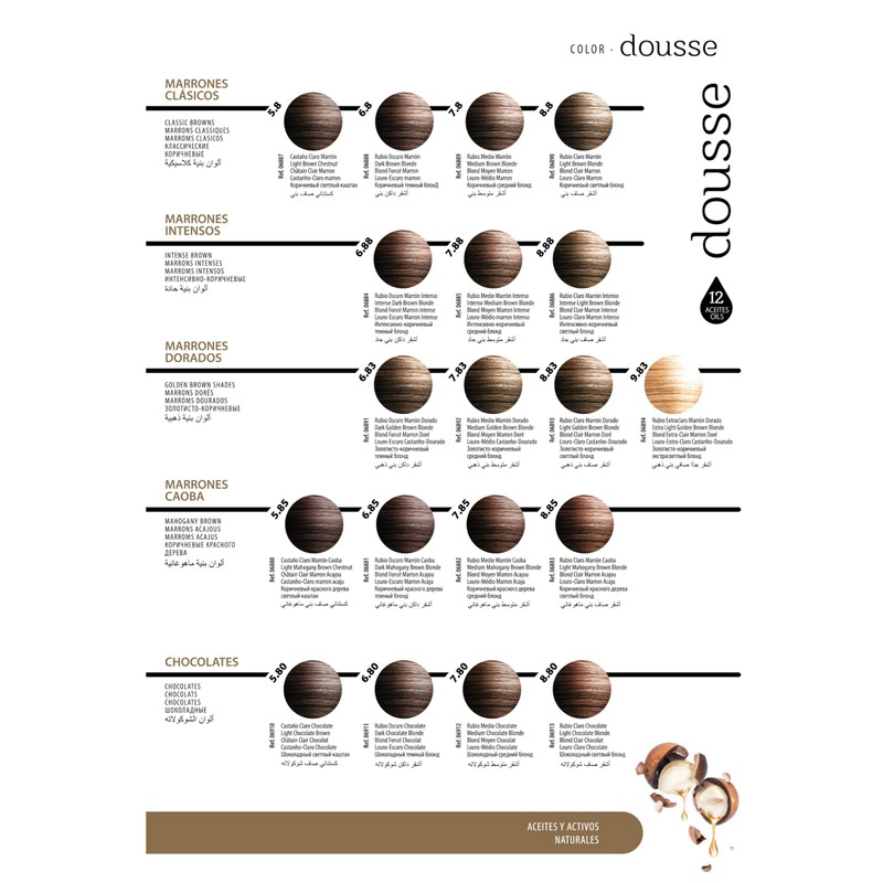 TASSEL DOUSSE Professional Hair Dye 12 Natural Oils for Women
