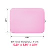 RAINYEAR 13 Inch Laptop Sleeve Case with Accessories Pouch for