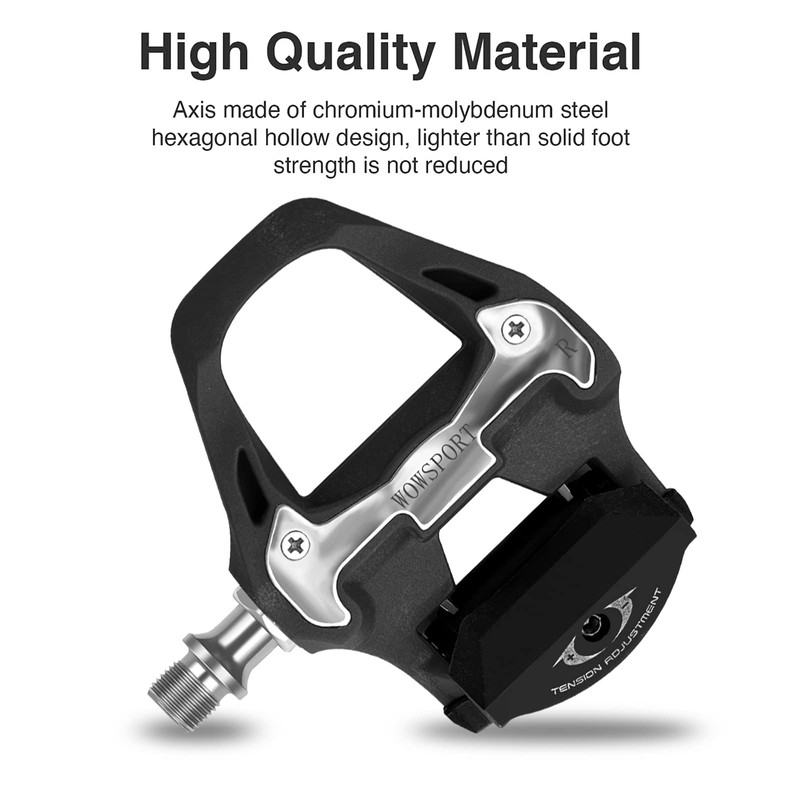 WOWSPORT SPD SL Road Bike Pedals with Cleat,Compatible with Shimano