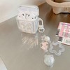 JANDM for AirPods Case Cover with Keychain,Shockproof Soft Clear Cute
