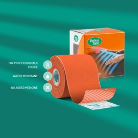 VETKIN VetkinTape Canine & Equine Kinesiology Tape | Veterinary Medical Tape | Vet Wrap for Joint Support & Pet Care | Self Adhesive Bandage Wrap | Orange | 2.4in | (Pack of 1)