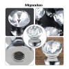Mgoodoo 5Pcs Mini Crystal Single Hole Knobs, 12x15mm Small Glass
