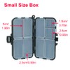 Small, Compact Fishing Tackle Box: Hooks, Lures, Baits Storage Container,