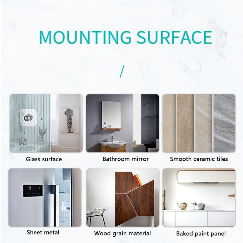 BICEUKI 2PCS Adhesive Stickers,Used for Shower Phone Holder,Wall Hanging Items,