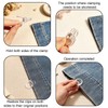 20 Pcs Hem Clips for Pants, Adjustable Clear No-Slip Pant