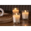 Housecret 48 Pack Warm White Unscented Clear Glass Filled Votive