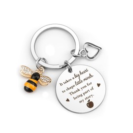 Thank You Teacher Gifts for Women Man End Of The Year Christmas Stocking Fillers Back To School Graduation Retirement Appreciation Leaving Valentines End Of Term Keyring Special Best Gifts for Teacher