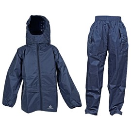 DRY KIDS jacket and trouser set navy blue 3/4yrs