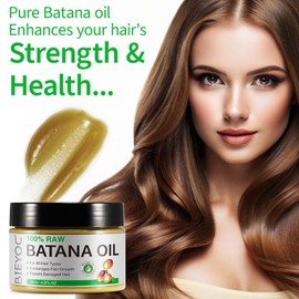 Raw Batana Oil for Hair Growth, Natural Batana Oil Organic Cold Press, Hair Oil for Men & Women 120G
