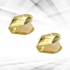 2Pcs Gold Plated Single Tooth Cap Hip Hop Teeth Plain