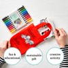 eatsleepdoodle Colouring Placemat for Kids w/10pk Washable Markers - Features