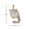 WUTA Leather Thickness Gauge Measuring Tools 0-10mm/0.1mm Dial Thickness Gauge