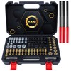 AKM 61Pcs Thread Restorer Kit, Rethread Repair Tool, UNC UNF