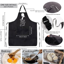 MEIKIUP Pride Prejudice Gift Darcy and Elizabeth Couples Kitchen Aprons Matching Wedding Gift for His Hers Aprons Mr Mrs Aprons (D&E Couples A-Sets-UK)