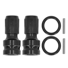 2 juegos de convertidor de adaptador de enchufe, llave de impacto de liberación rápida hexagonal de 1/2 pulgadas cuadrada a 1/4 pulgadas para llave de taladro