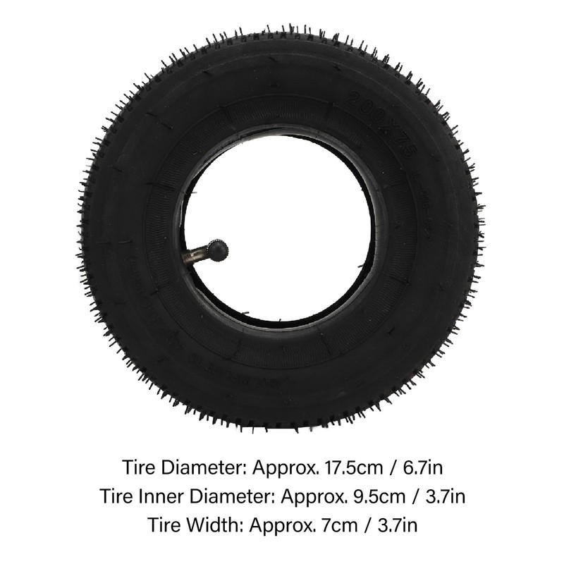 200x75 Outer Tyre Inner Tube Thickened Electric Scooter Rubber Tire
