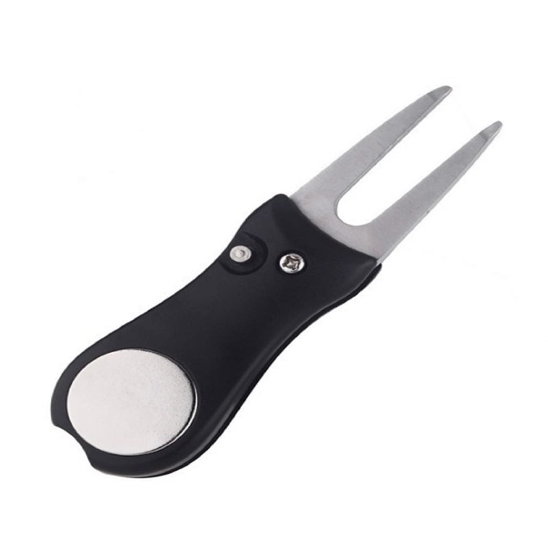 LL-Golf ® Folding Divot Tool with Coin for Ball Marking