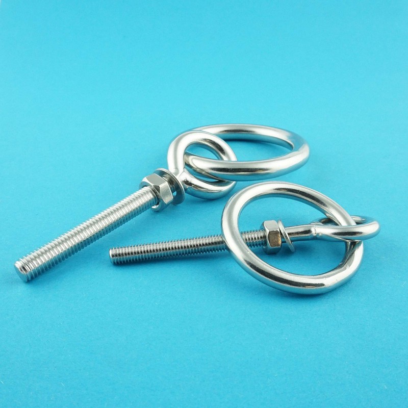 Eisenwaren2000 M12 x 150 mm Eye Bolt with Ring (Pack