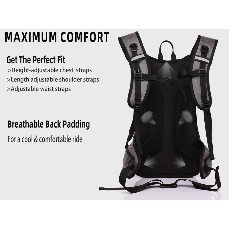 Arvano Hydration Backpack Cycling Backpack with Hydration Bladder, Water Backpack