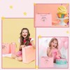FUNCANDLE Pink Happy 12th Birthday Gifts Bag with Greeting Handles