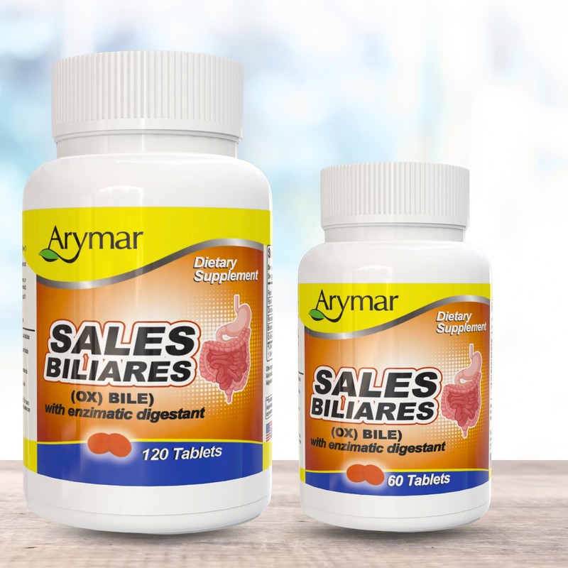 Arymar Sales Biliares Ox Bile with Digestive Enyzmes 60 Tabs