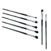 Anshute 7-Piece Professional Eye Brush Set with Natural Goat Hair