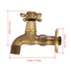 European Classic Mop Pool Faucet Wall Mounted Single Cross Handle