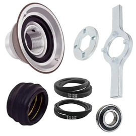 6-2095720 Wash pipe stem and seal repair kit with 211124 and 211125 wash belt kit with TB123 washer wrench with 6206RS Deep Groove Ball Bearing Replacement For Jenn Air、Maytag 、Whirlpool Washers ﻿