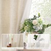 BGment Beige Linen Curtains 84 Inch Long for Living Room