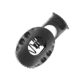 Turtle Cord Lock Toggle (Black, 50 Pack) - Plastic Drawstring Toggle Switch Cord Lock with Heavy Duty Springs