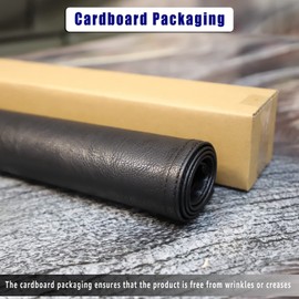 AmazeCov Non Slip Headrest Cover for Furniture Slipcovers,Faux Leather Headrest Protector for Recline Chair Vinyl Head Protector for Sofa,Theater Seat Cover for Home & Office 17x27 in, Black