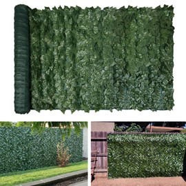 TANG Sunshades Depot 4' FT x 14' FT Artificial Faux Ivy Privacy Fence Screen Leaf Vine Decoration Panel with 130 GSM Mesh Back