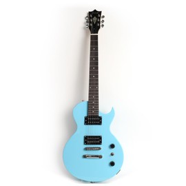 Fojill LP Electric Guitar Solid Body Canadian Maple Rosewood Fretboard Mahogany Body Stainless Frets(Bolt On Blue)