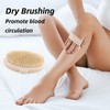 2Pcs Dry Body Brush Set Include Vegan with Handle and