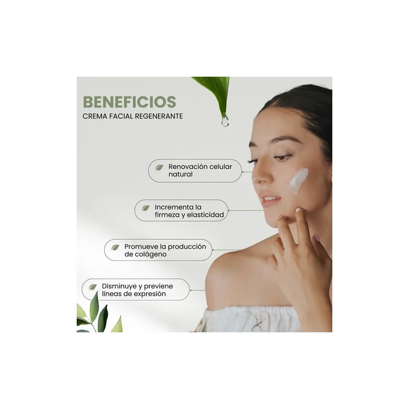 Crema Facial Regenerante Rusens Antiedad 25+ 100% Natural