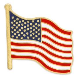 United States Waving American Flag Stars and Stripes Lapel Pin - 1 Piece