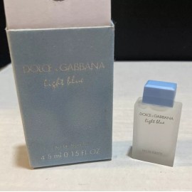 DOLCE & GABBANA LIGHT BLUE Eau De Toilette 4.5ml Splash MINI Travel Size