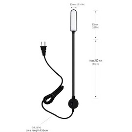 AUTIDEFY Sewing Machine Light,LED Sewing Machine Working Light Lamp,Portable Flexible Gooseneck Lampe with Magnetic Base for Workbench Lathe Drill Press(Black)(1 Pack)