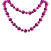 1 Necklace Pearls Beads Marble Design Woman Pink 45 cm