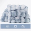 Touchat Luxury 1000GSM Faux Rabbit Fur Throw Blanket, Super Heavy