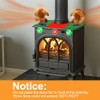 Wood Stove Fan Heat Powered Non-Electric Lotus Shaped Silent Operation