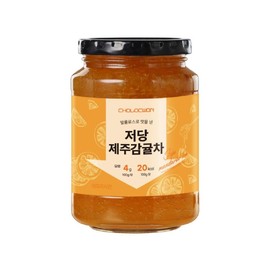 Chorokwon 초록원 저당 제주감귤차 530g 설탕대신 알룰로스로 맛을 낸 Chorokwon Low-Sugar Jeju Tangerine Tea 530g Flavored with Allulose Instead of Sugar