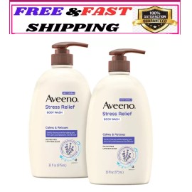Aveeno Stress Relief Body Wash, 33 fl. oz., 2 pk.