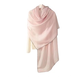 Cashmere-Soft Water-Soluble Wool Scarf Shawl - 200GSM Lightweight Pashmina Wrap for Women, Elegant Travel & Wedding Accessory with Evening Dress