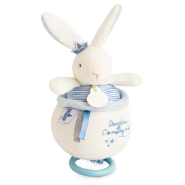 Doudou et Compagnie Matelot DC3520 Rabbit Music Box, Blue