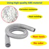 Qrity 1 Piece Flexible Waste Pipe, Universal Drain Pipe, Overflow