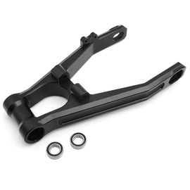 JGGZONE Upgrades Aluminum 7075 Rear Swing Arm for LOSI 1/4 PROMOTO-MX Motorcycle RC Replacement Parts (Black)