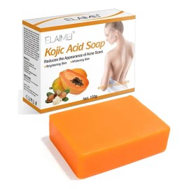 Jabón Aclarador Facial Kojic Acid Papaya Hidratante Manchas Momento De Aplicación Día/noche Tipo De Piel Mixta