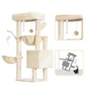 Heybly Cat Tree, 39.4 Inches Tower Condo with Scratching Post,